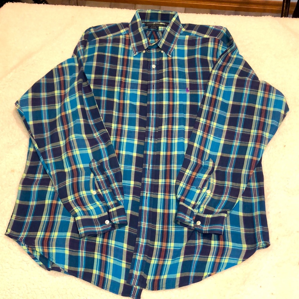 Vintage Ralph Lauren Men’s size XLBlake Blue Plaid